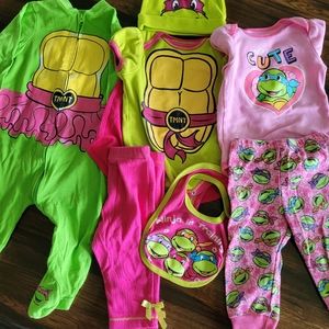 COPY - Baby Girl TMNT lot 6m, 6/9m.